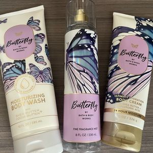 Bath and body works Butterfly set new